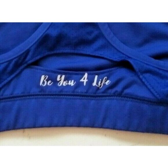 Holloway Women's Size Medium Blue Pullover Vented Sports Bra Be You For Life - Picture 5 of 5